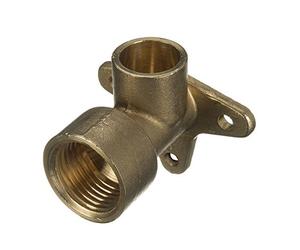 Bag of 10-15mm x 1/2" Solder Ring Elbow Wallplate Fitting (Known as 15mm Wall Plate/Wall Plate Elbow/bib tap Wall Plate/Garden tap Wall Plate/Outside tap Wall Plate)