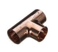 Bag of 10-8mm End Feed Equal Tee (Known as 8mm tee / 8mm Copper Fittings/Copper tees/end Feed Fittings/Plumbing Fittings Also Available in 8mm, 10mm, 15mm, 22mm, 28mm, 35mm, 42mm and 54mm)