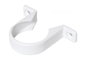 Bag of 10 - FLOPLAST ABS Solvent 50mm Waste Pipe Clip - White
