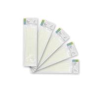 Bag of 100 White Cable Ties 4.8x300mm, 100% Nylon 66, Strong and Durable for Fixing Cables and securing Objects.