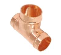 Bag of 2-15mm x 15mm x 22mm Solder Ring Reducing Tee (Known as Copper reducing tee/Reducer tee/reducing tee/Reduced tee Also Available in 15mm, 22mm, 28mm, 35mm, 42mm and 54mm)