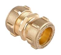 Bag of 5-15mm Brass Compression Coupling (Known as Compression Coupling/Plumbing Compression Fittings/Coupling Also Available in 8mm, 10mm, 12mm, 15mm, 22mm, 28mm, 35mm, 42mm and 54mm)