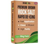 Bag of Brown Grit Rock Salt, 10kg | Fast-Acting on Ice & Snow, Rock Salt for Weeds, De-Icing Driveway, Path, Road | Pure Deicer with Minimal Residue