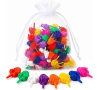 Bag of Hands | Mini Middle Finger Hands Bulk | Tiny Middle Fingers | Novelty Gag Gift | Party Favors | Flip the Bird in Bulk | Funny Gifts | Office Pranks (Rainbow, Extra Small (25 pcs))