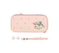 (Bag Only) NEKO Cat Switch OLED Case Storage Bag PU Carrying Case Pink Shockproof Shell Switch Hard PC Cover For Nintendo Switch Accessory