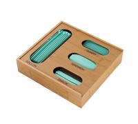 Bag Organizer for Drawer 4 in 1 Reusable Container | Drawer Bag Organizer for Gallon Quart Sandwich Snack Cabinet Closet Bathroom