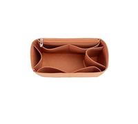 Bag Organizer for Herbag 31/39, Felt-Lined Storage Bag Insert(Brown a,for herbag31)