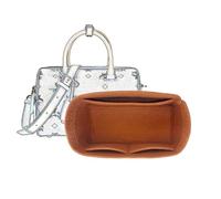 Bag Organizer Lined Storage Bag Bag Storage Insert for MCM Boston Bags(Classic Mini 18CM,B)