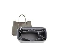 Bag Organizer Lined Storage Bag Bag Storage Insert Portable Makeup Bag for Hermès Garden Party(Gray A,for Garden Party 30)