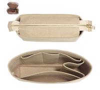 Bag Organizer,Misixile Bag Shaper Purse Insert Felt Organizer Fit in NeoNoe Noé and other Bucket Bags - beige