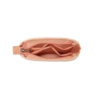 Bag Organizer Polyester Lined Storage Bag Bag Organizer Insert Portable Cosmetic Bag for Hermes Evelyne 29(Pink with Zipper)