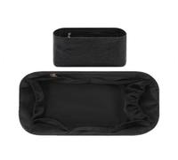 Bag Organizer Sleeve for Lv Wallet Organizer and Shaper Compatible with Keepall Nano/xs 25(Black,for Keepall Nano/xs)