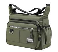 Bag - Oxford Cloth Sling Bag for Waterproof Comfortable, Multi-Layer Organization with Secure Zipper Closure, Shoulder Tote for Everyday Use, Travel, Work, Outdoor, School, Army Green, Se