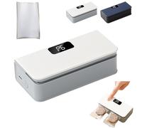 Bag Sealer, Rechargeable Bag Sealer, 2 in 1 Chip Bag Sealer and Cutter Vacuum Sealer Fridge Magnet, 6-speed Control for Chips Snack Plastic Candies Bags Keep Food Fresh Storage (White)