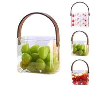 Bag Shaped Beverage Cups Creative Cute Juice Glass, Fish Tank Vases Unique Drinkware, Novelty Glass Cups for Party Mocktails, Fun Conversation Starter for Girls Night, Dishwasher Safe (C)