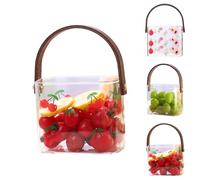 Bag Shaped Beverage Cups Creative Cute Juice Glass, Fish Tank Vases Unique Drinkware, Novelty Glass Cups for Party Mocktails, Fun Conversation Starter for Girls Night, Dishwasher Safe (A)