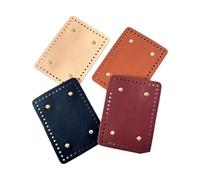 Bag Shaper Pad Woven Handbag Base Pieces, Four Faux Leather Inserts in Mixed Colors, Assorted Sizes for Crochet Purse Making, Basket Project, Beginner Use Bag Shaper Pad Bottom Bags Cushion