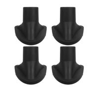 Bag Stand Leg Caps for Routine Equipment Care, Set of 4 Black Rubber Replacement Feet with Pull-on Fit, Helping Renew Balanced Resting Golf Bag Stand Foot Pads Replacement Leg Caps Bottom Foot
