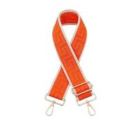 Bag Strap 5CM Widen Thicken Nylon Bag Shoulder Strap Accessories Single Crossbody Chain Adjustable Long(Orange)