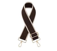 Bag Strap 5CM Widen Thicken Nylon Bag Shoulder Strap Accessories Single Crossbody Chain Adjustable Long(Dark brown)