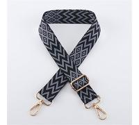 Bag Strap, Crossbody Bag Strap, Universal Bag Shoulder Strap Colourful Carabiner Bag Strap for Changing Bag Handle for Handbags Knitting Pattern Shoulder Strap for DIY Accessories(04 dark Grey gold Cl