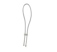 Bag Strap Drawstring Buckle Rope PU Leather DIY Replacement Shoulder for Backpack Beam Pocket Accessories(Silver)