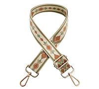 Bag Straps for Handbags, Replacement Handbag Straps, Wide 3.8cm & Adjustable 80-130cm, Shoulder Straps for Bags, Accessories for Women Crossbody Camera Purse Canvas Strap - Silver Hooks (H Orange)