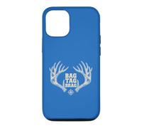 Bag Tag Brag Deer Hunting Antlers Compass Case for iPhone 12/12 Pro