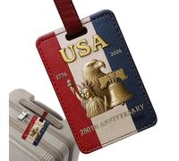 Bag Tags for Luggage - 250th PU Leather Passport Organizer - Packing Suitcases Travel Bag Labels - for Travel Airplane Business Kids Women Men