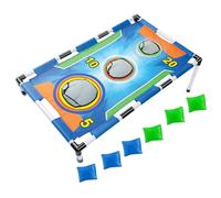Bag Toss Game - Cornhole Bean Bag Toss Outdoor Set | Indoor Interactive Tossing Play Equipment With Portable Lightweight Design For Camping, Picnic, Backyard, Beach, Recreation, Group, Kids, Adults