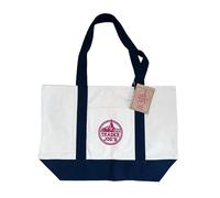 Bag-Tote Cotton Canvas Embroidered-Trader'JoEs- (L20xH14HxW6)-(1 pcs to Pack)