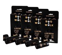 Bag & Walk 60 or 240 Extra-Thick Compostable Poop Bags (6 or 24 Rolls of 10), Lemon-Scented and Biodegradable Poo Bags, Fits Dispensers, Eco-Friendly Waste Solution for Dogs -Wag & Walk Product (240)