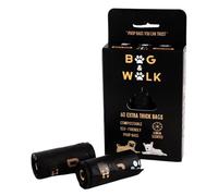 Bag & Walk 60 or 240 Extra-Thick Compostable Poop Bags (6 or 24 Rolls of 10), Lemon-Scented and Biodegradable Poo Bags, Fits Dispensers, Eco-Friendly Waste Solution for Dogs -Wag & Walk Product (60)