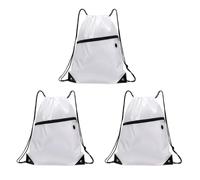 Bag with Drawstring Closure for Gym and Swim Essentials, Oxford Backpack with Front Zipper Pocket Storage Workout Backpack Training Bag Swim Practice Front Zip Pocket Oxford Drawstring Pack Daily Gym