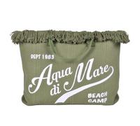 Bag with Fringe and Small Embroidery 100% Polyester AQUA DI MARE