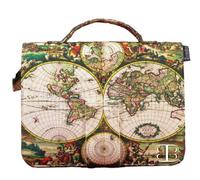Bagabook 17th Century World Map Executive Notepad Journal Book Bible Cover w Unique Hand Strap