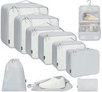 BAGAIL 10 Set Packing Cubes Various Sizes Packing Organizer for Travel Accessories Luggage Carry On Suitcase