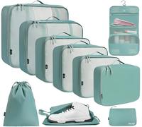 BAGAIL 10 Set Packing Cubes Various Sizes Packing Organizer for Travel Accessories Luggage Carry On Suitcase