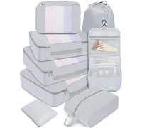 BAGAIL 8 Set Packing Cubes Various Sizes Packing Organizer for Travel Accessories Luggage Carry On Suitcase
