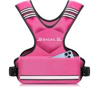 BAGAIL Adjustable Weighted Vest 12-18lb, Removable Iron Sand Bags, Adjustable Bust Size, Heavy Duty Fitness Vest for Man Woman, Ideal for Gym Workouts and Aerobic Exercises