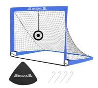 Bagail Football Goal, Pop up Football Net with Target Goal, Ground Pegs and Portable Carry Bag, Easy to Assemble, Ideal for Garden Training and Recreational Matches