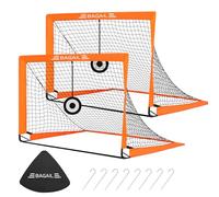 BAGAIL Football Goal, Pop up Football Net with Target Goal, Ground Pegs and Portable Carry Bag, Easy to Assemble, Ideal Soccer Goal for Garden Training and Recreational Matches