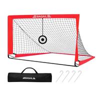 BAGAIL Football Goal with Target, Football Net with Ground Pegs & Carry Bag