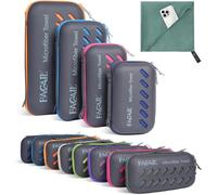 BAGAIL Microfibre Travel Towel, Perfect for Sports, Gym, Yoga and Backpacking - Quick Dry, Super Absorbent, Ultra Compact - Grayish Green