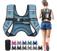 BAGAIL Weighted Vest for Strength Training, Bust Size Adjustable, Convenient Pocket, Iron Sand Weighted Vests, Ideal for Gym Workouts, Yoga Training and Aerobic Exercises, 3.6kg/8lb, Blue