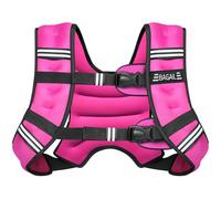 BAGAIL Weighted Vest for Strength Training, Bust Size Adjustable, Convenient Pocket, Iron Sand Weighted Vests, Ideal for Gym Workouts, Yoga Training and Aerobic Exercises, 13.6kg/30lb, Pink