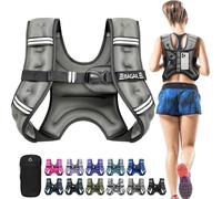 BAGAIL Weighted Vest for Strength Training, Bust Size Adjustable, Convenient Pocket, Iron Sand Weighted Vests, Ideal for Gym Workouts, Yoga Training and Aerobic Exercises, 3.6kg/8lb, Gray