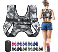BAGAIL Weighted Vest for Strength Training, Bust Size Adjustable, Convenient Pocket, Iron Sand Weighted Vests, Ideal for Gym Workouts, Yoga Training and Aerobic Exercises, 3.6kg/8lb, Camouflage