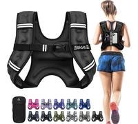 BAGAIL Weighted Vest for Strength Training, Bust Size Adjustable, Convenient Pocket, Iron Sand Weighted Vests, Ideal for Gym Workouts, Yoga Training and Aerobic Exercises, 4.5kg/10lb, Black
