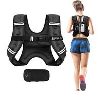 BAGAIL Weighted Vest for Strength Training, Bust Size Adjustable, Convenient Pocket, Iron Sand Weighted Vests, Ideal for Gym Workouts, Yoga Training and Aerobic Exercises, 5.5kg/12lb, Black